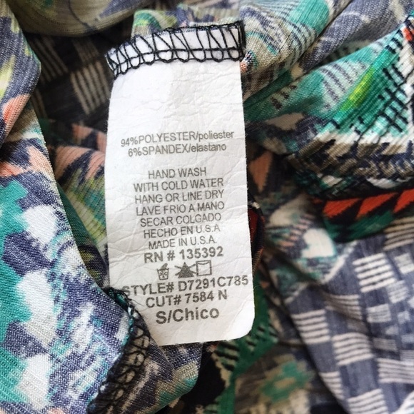 S-12 tunic dress multicoloured with belt - Picture 5 of 8